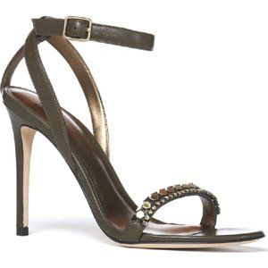 Paige Brand NEW "gwynn" heel ankle strap beaded